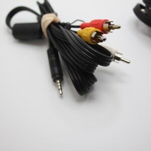 RCA AV Cable Audio Video Component Cord Red‎ White Yellow Lot of 2